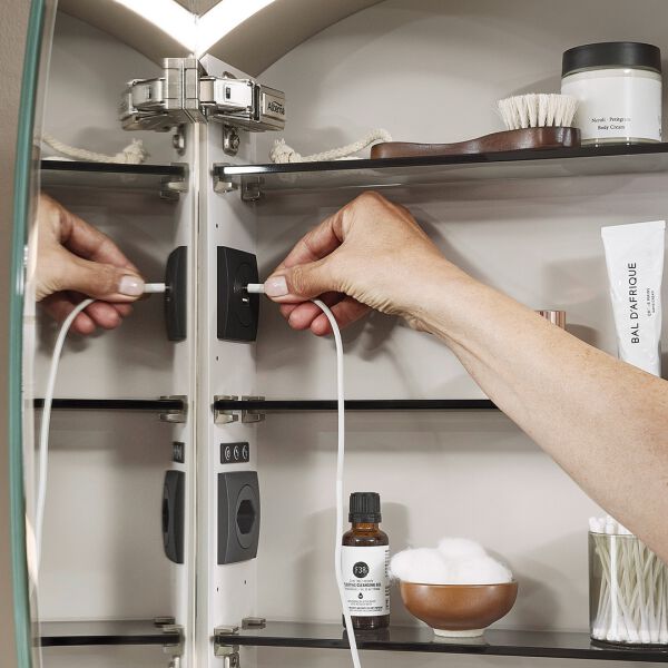 Spiegelschrank Alterna yuwia LED Lackiert earth Lichtfarbe stufenlos verstellbar 2700-6500 K image number 3