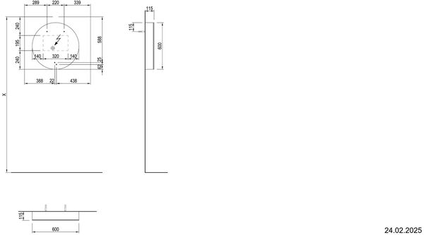 Spiegelschrank Alterna yuwia LED Lackiert earth Lichtfarbe stufenlos verstellbar 2700-6500 K image number 4