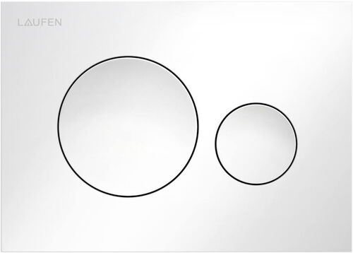 Bet&auml;tigungsplatte Laufen Ineo Moon Weiss