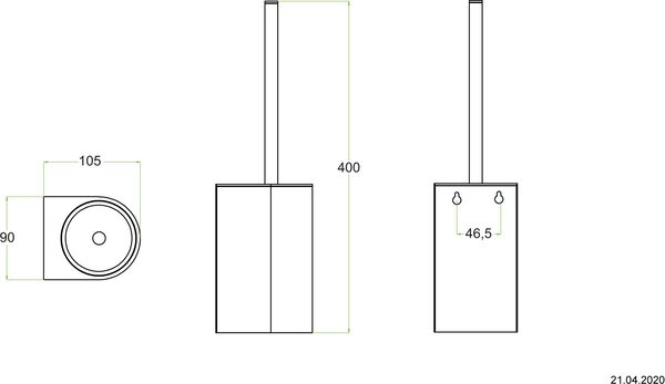 Klosettb&uuml;rstenhalter Alterna one Verchromt image number 1