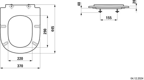 Klosettsitz Laufen Lua Weiss image number 1