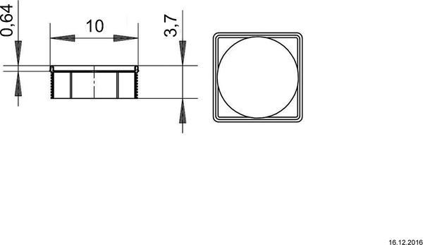 Aufsatzrahmen Dallmer TS 10 image number 1