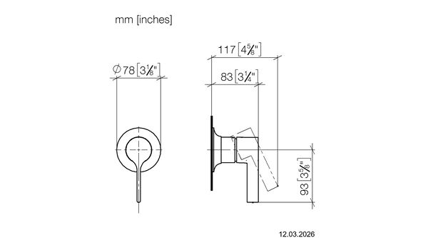 Duschmischer-Endmontageset Dornbracht Vaia Messing geb&uuml;rstet image number 1