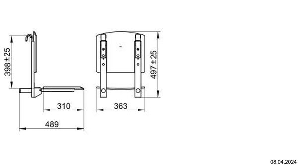 Klappsitz Keuco Collection Axess Verchromt image number 1