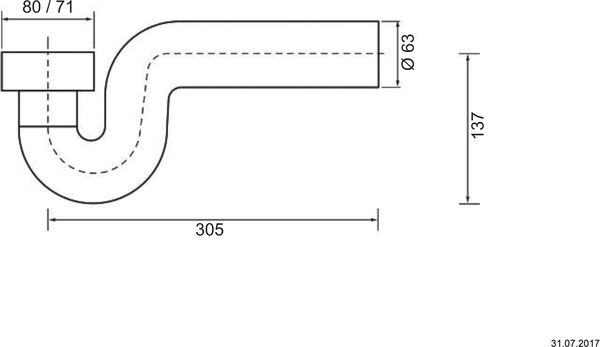 Rohrbogen-Sifon Schaco image number 1