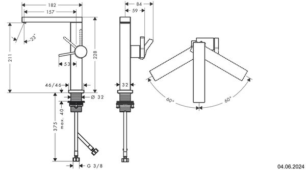 Einlochmischer Hansgrohe Tecturis E Weiss matt image number 1
