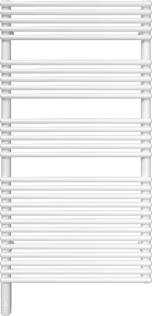 Badheizk&ouml;rper Alterna pali Weiss matt Heizpatrone links