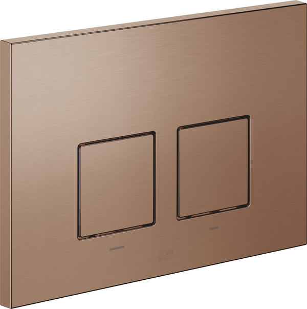 Bet&auml;tigungsplatte Dornbracht Bronze geb&uuml;rstet image number 0