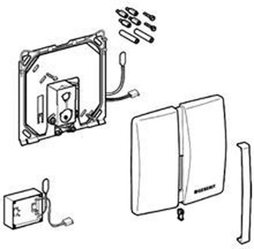 Umbauset Urinal-Elektronik Geberit Mattverchromt