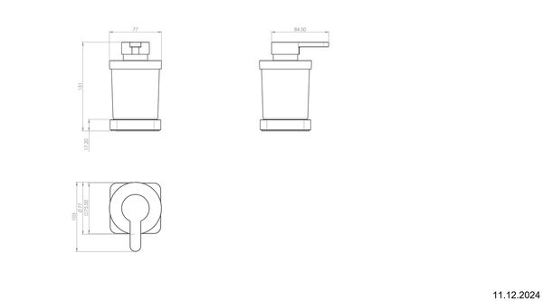 Distributeur de savon Alterna direta Noir mat image number 2