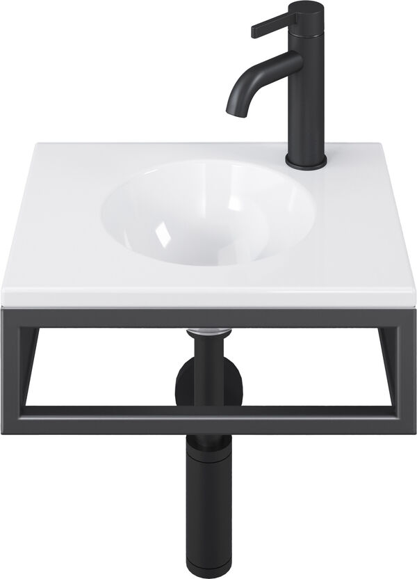 Lavabo d'appoggio Schmidlin Orbis mini Frame, con foro per rubinetteria posteriore destra, 41 x 32 image number 0