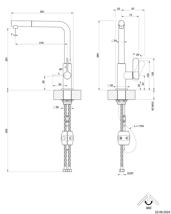Sp&uuml;ltischmischer Alterna elis Finox image number 1