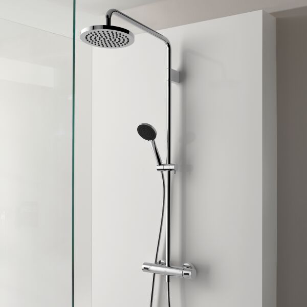 Shower Pipe Dornbracht avec thermostat de douche Bronze bross&eacute; image number 1