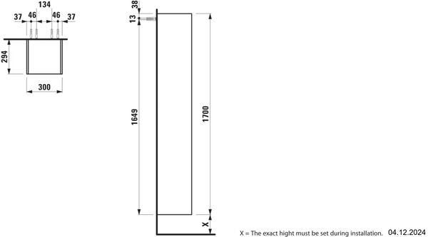Regalelement Laufen Space Weiss matt image number 1