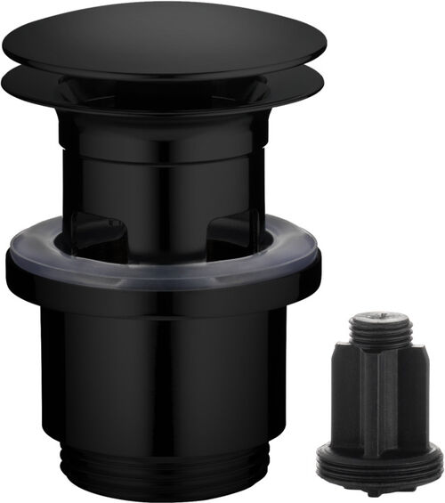 Ablaufventil KWC push-open 1&frac14;" Schwarz matt