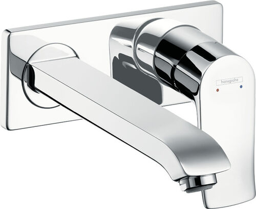Wandmischer Hansgrohe Metris Verchromt