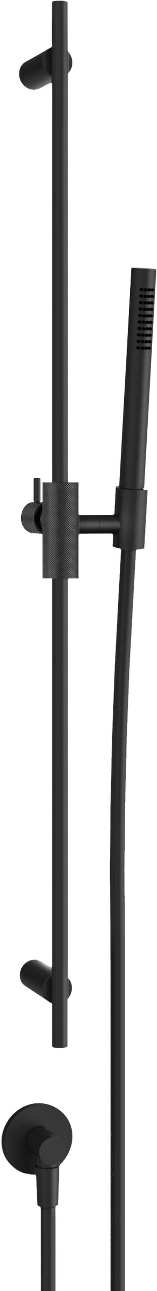 Handbrausegarnitur Gessi Habito Schwarz matt Diamantato