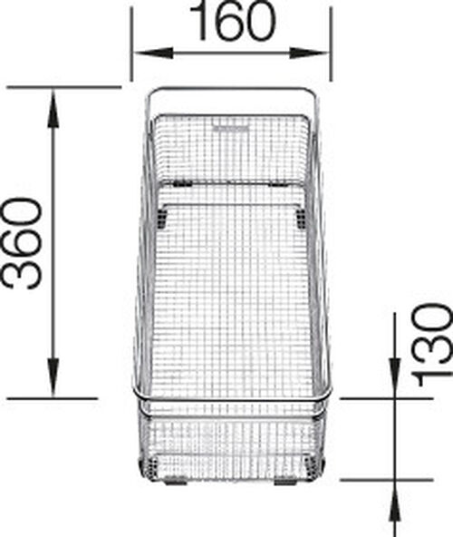 Blanco Zubeh&ouml;r Multifunktionskorb aus Edelstahl 360 x 160 mm Edelstahl