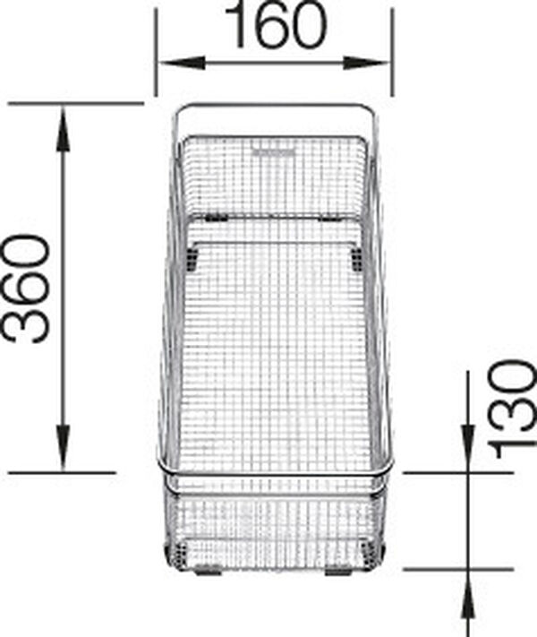 Blanco Zubeh&ouml;r Multifunktionskorb aus Edelstahl 360 x 160 mm Edelstahl image number 0