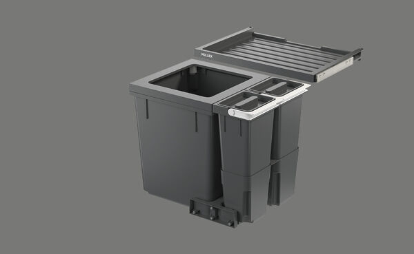 Suter Inox M&uuml;llex X-Line, Set X55 L5 Basic, Einbauh&ouml;he 414 mm image number 0