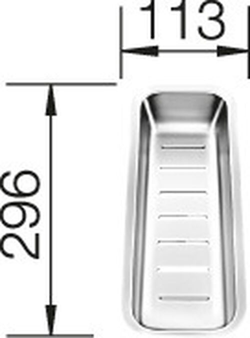 Blanco Zubeh&ouml;r Edelstahleinsatz Edelstahl