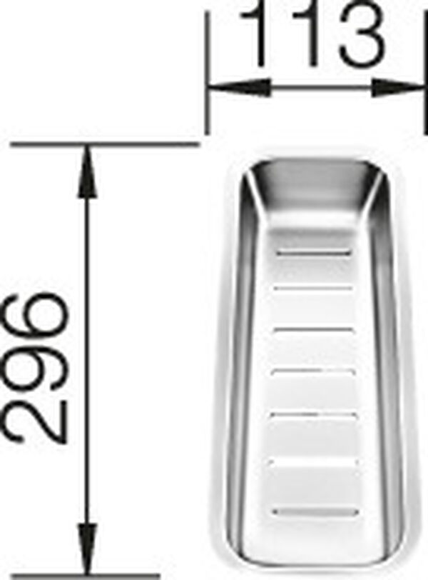 Blanco Zubeh&ouml;r Edelstahleinsatz Edelstahl image number 0