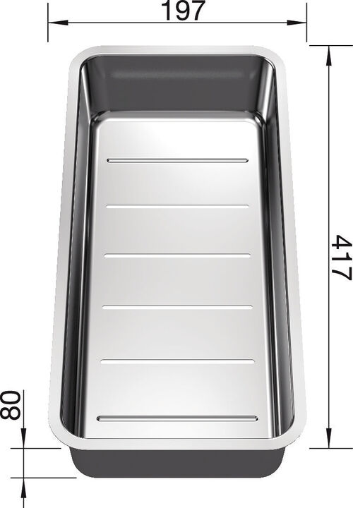 Blanco Zubeh&ouml;r Multifunktionsschale aus Edelstahl