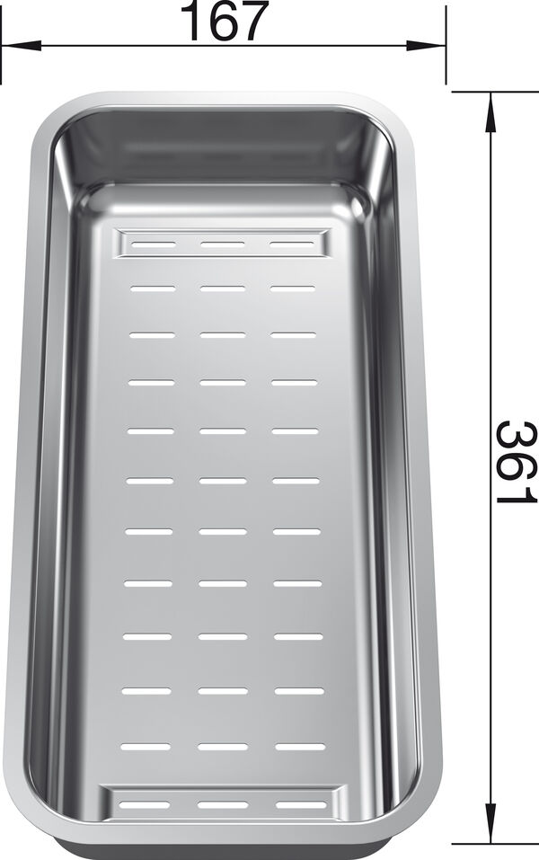 Blanco Zubeh&ouml;r Multifunktionsschale aus Edelstahl image number 0