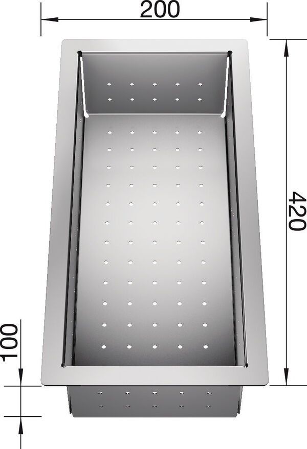 Blanco Zubeh&ouml;r Resteschale Edelstahl image number 0