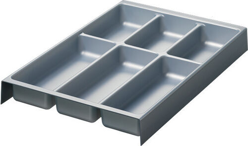 Opo Oeschger Besteckeinsatz MONO, alu-metallic genarbt
